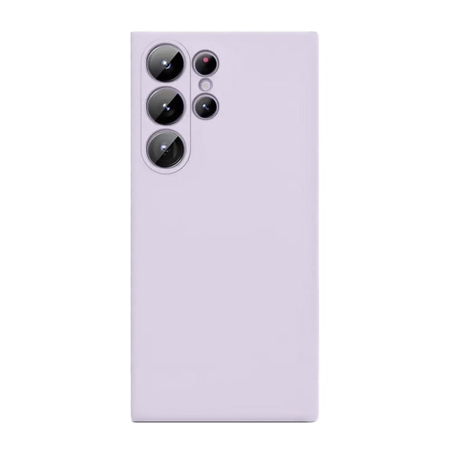 PANDACO Soft Shell Matte Pastel Purple Case for Samsung Galaxy S24 Ultra. A fitted TPU phone accessory with a matte finish designed for durability and protection against bumps and scratches. Features a solid pastel purple colour and precise cutouts for the camera lenses.