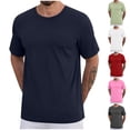 thumbnail image 1 of UVEASISHA T-Shirts Grande Taille pour Hommes en Coton Décontractés à Manches Courtes Col Rond T-Shirts d'Entraînement 2025 Mode Été Gym Course Hauts Athlétiques Rabais de 90 Liquidation Gris G, 1 of 6