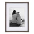 thumbnail image 2 of DesignOvation Gallery 11x14 matted to 8x10 Wood Picture Frame, Set of 4, Gray, 4 Count, 2 of 7