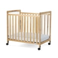 thumbnail image 1 of Lit de bébé compact Clearview à côtés fixes SafetyCraft de Foundations, construction en bois, matelas de 7,6 cm inclus, 1 of 3