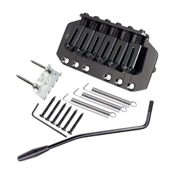 TISHITA 89mm Guitar Tremolo Bridge for 6 Strings Electric Guitar ed Tailpiece black