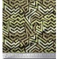 thumbnail image 1 of Soimoi Polyester Crepe Fabric Zig Zag Abstract Printed Fabric 1 Yard 52 Inch Wide, 1 of 3