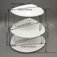 thumbnail image 3 of Baking Trays & Trays Party Tray 3 Tier Elegant Serving Tray With Minimal Storage Foldable Design For Sandwiches Cakes Cheese Meat, 3 of 8