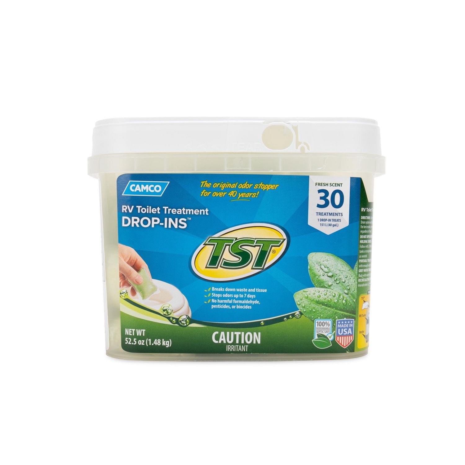 Sachets de traitment DROP-INS pour toilette de caravane
