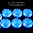 thumbnail image 4 of facefd Bouton-Poussoir à DEL Cool Petits Boutons à Bascule Polyvalents Design Spécial à la Mode Arcade Appuyer Jeu Machine de Jeu Arcade Noir 24mm Lumière Bleue, 4 of 8