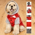 thumbnail image 1 of Winter Hooded Jacket Windproof Cold Weather Coat For Small Medium Puppy Dogs And Cats, 1 of 3