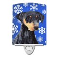 thumbnail image 1 of Carolines Treasures SC9377CNL Doberman Winter Snowflakes Holiday Ceramic Night Light, 1 of 2