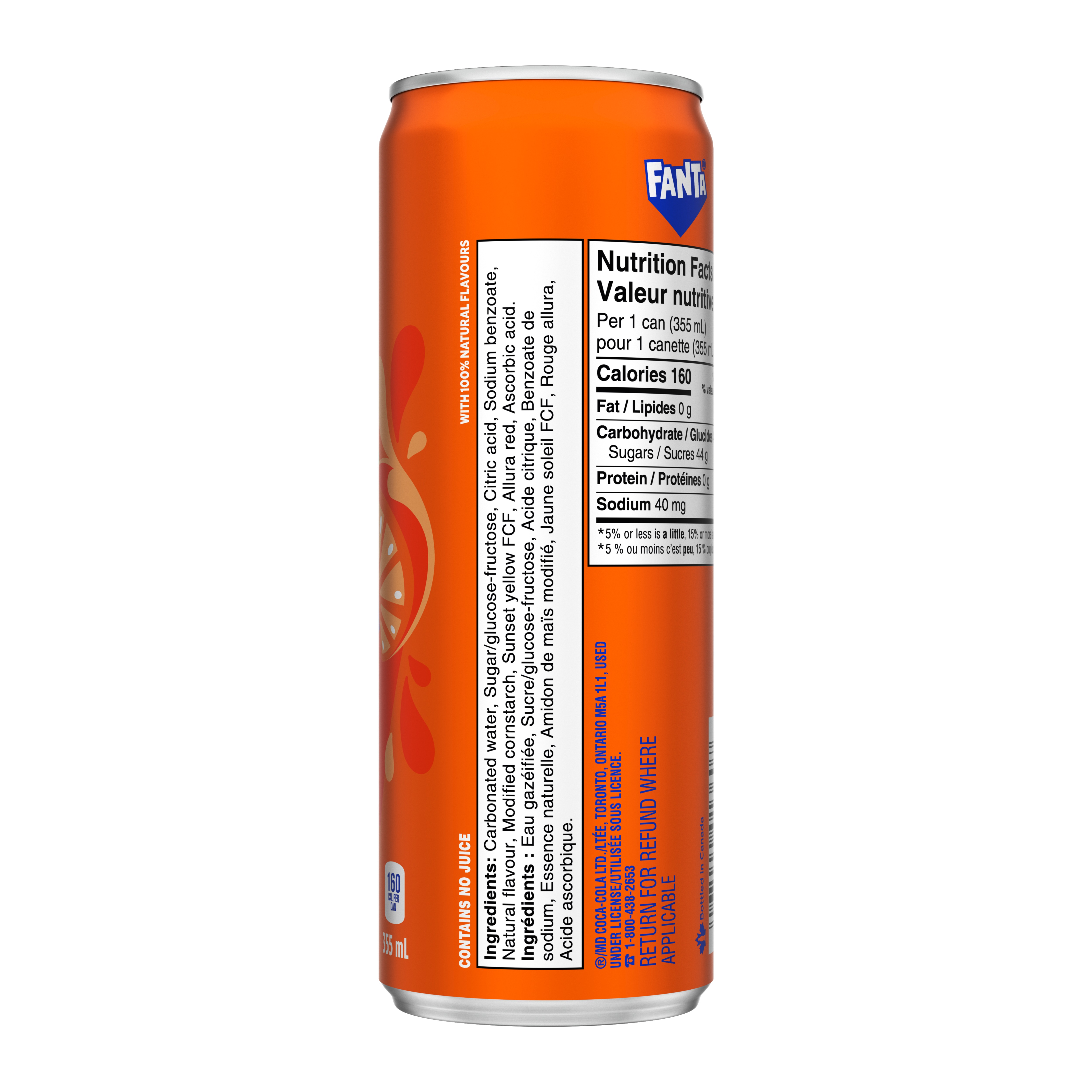 Fanta Orange Slim Can