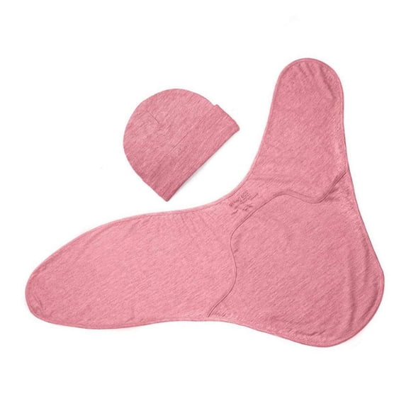 Merino Ensemble Emmaillotage et Chapeau Cocooi - Framboise (0-3 m)