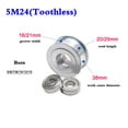 thumbnail image 4 of 1Pcs 5M 20 Tooth 24 Tooth Idler Timing Pulley Double Side Bearing Synchronous Wheel Width 16mm 21mm 27mm Bore 5-15mm ,Easy Installation, 4 of 4