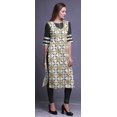 thumbnail image 3 of Bimba Kurti Droite Décontractée Imprimée Haut à Manches 3/4 Longue Kurta Robe pour Femmes, 3 of 6