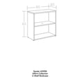 thumbnail image 2 of Sauder Affirm Engineered Wood 2-Shelf Bookcase in Hudson Elm/Brown, 2 of 6
