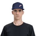 thumbnail image 4 of ZICANCN Pink Candy Baseball Caps, Trucker Hats for Men And Women, Adjustable Breathable Flat Caps, Navy Blue, 4 of 6