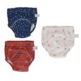 thumbnail image 2 of 3pcs Baby Absorbent Training Pants Reusable Washable Toddler Potty Training Underwear 6 Layers Gauze Breathable Urinary Isolation Pee Underwear For Baby Girl Baby Boy, 2 of 8