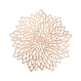 thumbnail image 3 of Yhmxh Gold Metallic Round Placemats Bulk Pressed Vinyl Leaf Dinning Kitchen Table Mats Decorations Setting Place Mats for Christmas Wedding Thanksgiving Party Event Holiday Autumn Harvest, 3 of 7