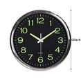 thumbnail image 3 of 12 Inch Luminous Silent Non Ticking Night Glow In The Dark Quartz Wall Clock, 3 of 6