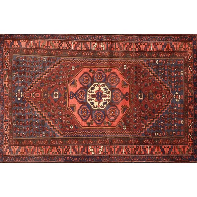 Ahgly Tapis Rectangulaire Traditionnel Lavable en Machine Rouge Tomate, 9 Pieds x 12 Pieds