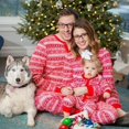 thumbnail image 1 of Matching Family 2/1PCS Pyjama Ensemble Mignon Motifs Collection Familiale Noël Vêtements de Nuit Pyjama Long, 1 of 8