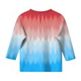 thumbnail image 5 of Splozh Longues Chandails à Manches pour Filles, Col Rond Décontracté, T-Shirt à Manches Trois Quarts, Haut Basique Régulier à Manches 3/4, Bleu Ciel, 12-13 Ans, 5 of 5