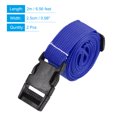 thumbnail image 2 of Unique Bargains 2m Adjustable with Quick Release Buckle Luggage Straps, Blue 2 Pack, 2 of 5