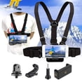 thumbnail image 2 of Smartphone Chest Strap Mount for Cycling Skiing Motorcycling Hands-Free Video Recording with Adjustable J-Hook and 90° Rotation, 2 of 9