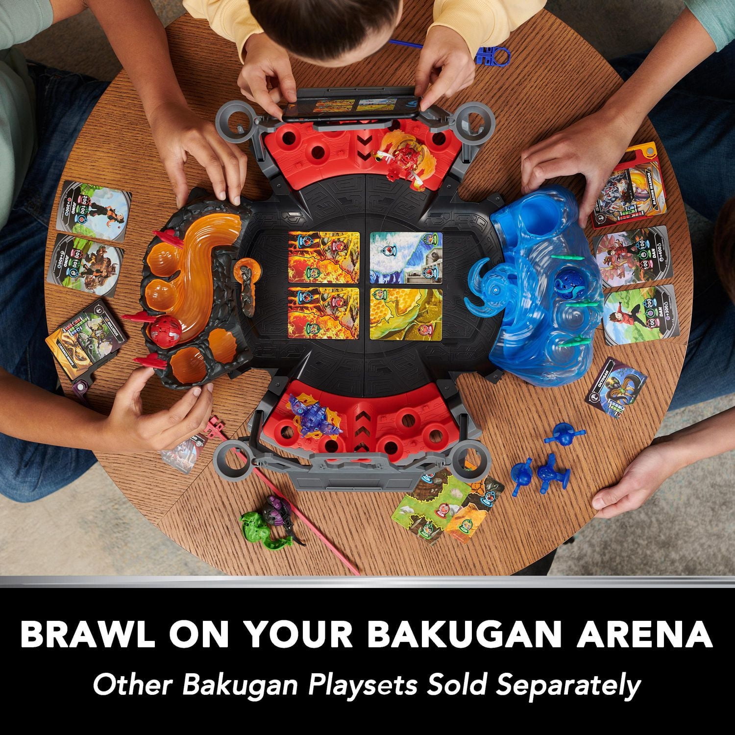 Bakugan, Special Attack Nillious, figurine articulée personnalisable rotative et cartes à collectionner, jouets pour garçons et filles à partir de 6 ans
