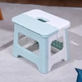 thumbnail image 2 of Tabouret Pliant Compact Siège Utilitaire Léger Design Portable Gain de Place Outil à Pédale Mobilier Polyvalent Maison Bureau Extérieur Construction en Plastique Motif à Grille Carrée F-32 C, 2 of 6