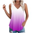 thumbnail image 1 of Plebaso Womens Tank Tops V Neck Gradient Lightweight Eyelet Shirts Flowy Loose Summer Sleeveless Blouses, 1 of 7
