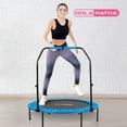 thumbnail image 4 of HolaHatha Mini-Trampoline Pliable avec Poignée Ajustable, 40 Pouces, Bleu, 4 of 10