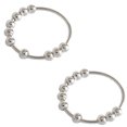 thumbnail image 2 of XZNGL Anxiety Rings Anxiety Ring Single Coil Spiral, Beads Rotate Freely, Anxiety Bead Ring, Suitable for Female, 2 of 9