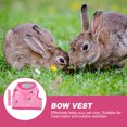 thumbnail image 4 of Lovely Rabbit Bunny Bow Vest Harness with Leash for Outdoor Walking Photo Taking, 4 of 7