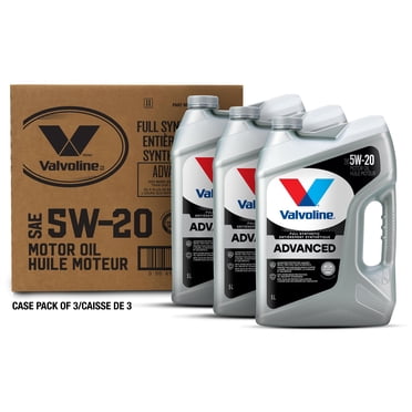 Valvoline Advanced Full Synthetic 5W20 Motor Oil 3X5L