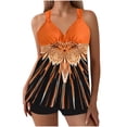 thumbnail image 2 of Cameland Women Large Print Split Swimsuit Skirt Bikini Split Swimsuit Suit, 2 of 6