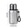 thumbnail image 3 of TIMIFIS Stainless Steel Thermal Cup Portable Mug Coffee Mug Stainless Steel Lining Extra Long Insulation Universal Hot Cold Water Bottle Kitchen Gadgets, 3 of 6