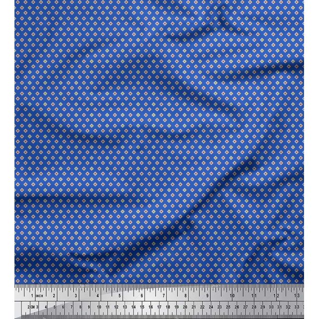 Soimoi Cotton Poplin Fabric Plus Sign Small Fabric Prints by Yard 56 Inch Wide