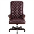 thumbnail image 4 of Scranton & Co Traditional Upholstered Executive Office Chair in Burgundy, 4 of 4