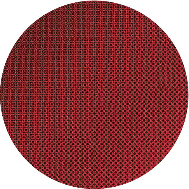 Ahgly Company Tapis Rond Lavable en Machine Intérieur Transitionnel Rouge Nuit, 8 Pieds Rond
