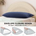 thumbnail image 2 of PiccoCasa 2 Pcs Body Pillowcases Microfiber Envelope Long Pillowcover, King Navy, 2 of 8