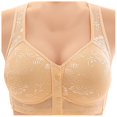 thumbnail image 1 of Women's Front Button Up With A Non Underwire Plus Size Vest Push Up Bra, 1 of 4
