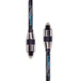 thumbnail image 2 of SatelliteSale Digital Toslink SPDIF Audio Optical Fiber Cable Universal Wire Nylon Black/Silver Cord 3 feet, 2 of 7