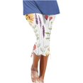 thumbnail image 1 of Womens Relaxed Fit Pants by Generic Summer Casual Drawstring Solid Cropped Cargo Pants, Black, Size XL, 1 of 5