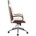 thumbnail image 4 of ACME Yoselin Faux Leather Swivel Adjustable Office Chair in White, 4 of 5