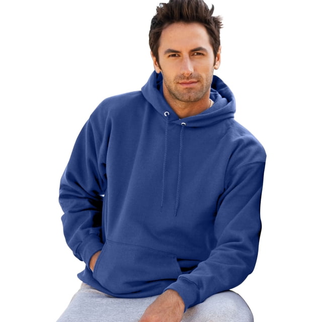 Hanes Chandail à Capuchon en Molleton pour Adulte en Coton Ultime, S, Bleu Royal Foncé