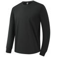 thumbnail image 1 of AherBiu Plus Size Men's Long Sleeve Shirts Crewneck Quick Drying Lightweight Athletic Tees Running Workout Active Pullover Tops, 1 of 9