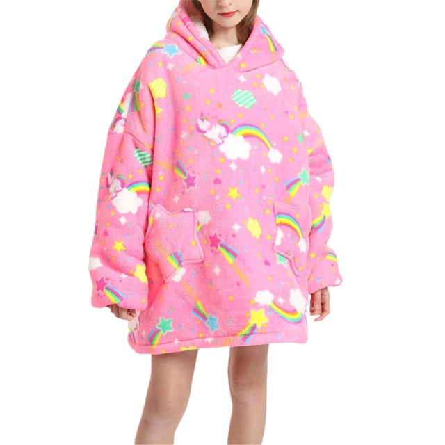 Faithtur Pull à Capuche Universel Chaud Mode Impression Laine de Vison Vêtements de Maison