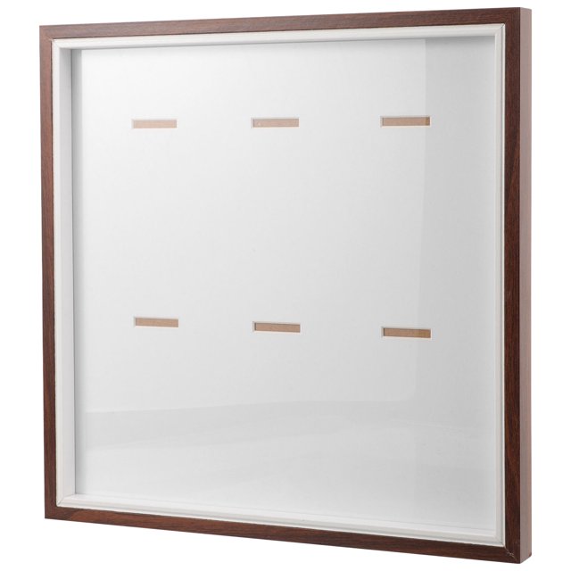 OULII Runners Medal Hanger Display Brown Medal Frame with Glass Paper for Home Decoration 1Pack