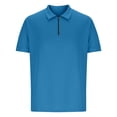 thumbnail image 5 of Shirts for Men, Mens Lapel Color Buttons Outdoors Short Sleeve Turndown Collar Blouse Shirt, 5 of 5
