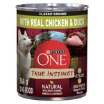 Purina ONE True Instinct Classic Ground Chicken & Duck, Wet Dog Food 368 g