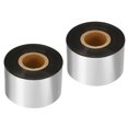 thumbnail image 1 of Unique Bargains 1.57'x918' (40mmx280m) Wax Thermal Transfer Ribbon, 2 Roll 1' Core Ink Out Barcode Printer Ribbon, Black, 1 of 6