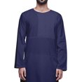 thumbnail image 2 of Atasi Designer Solid Long Sleeve Cut KurtaForMen Cotton Round Neck Shirt, 2 of 5
